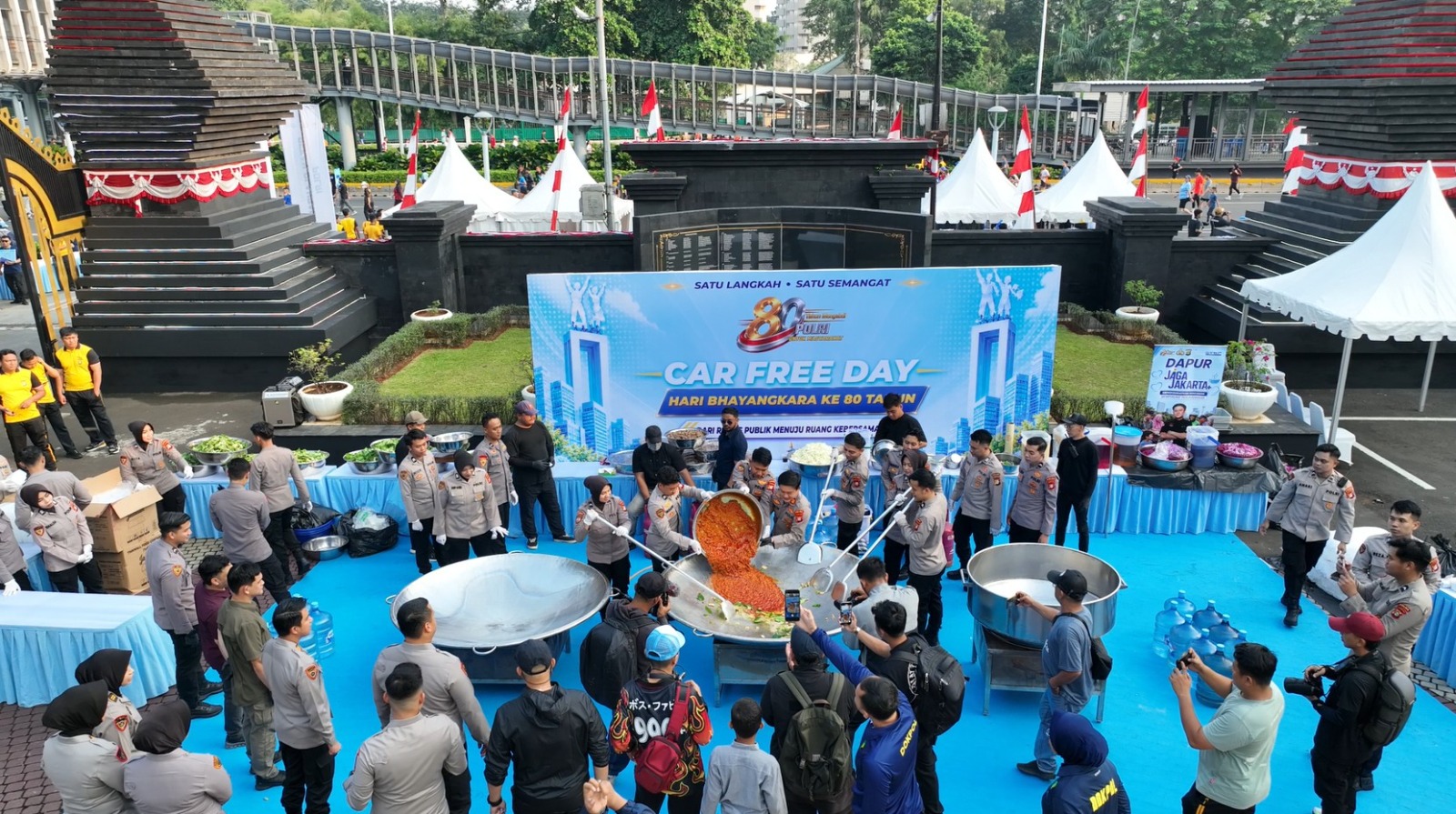 Polri dan Kuliner: Dapur Jaga Jakarta Buka Ruang Interaksi Baru Polri-Masyarakat