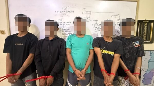 Polsek Serang Baru Amankan Lima Orang Terkait Dugaan Penyalahgunaan Narkotika
